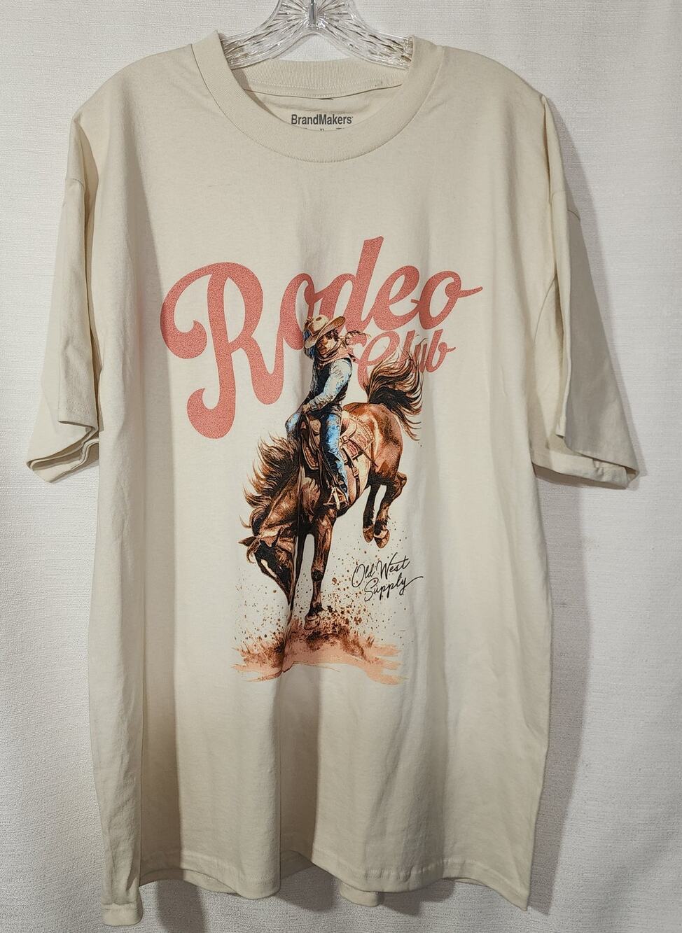 Rodeo club beige men's XL shirt